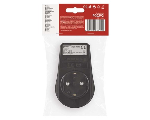 Розетка EMOS 16A 250V IP44 одинарна (P00292)