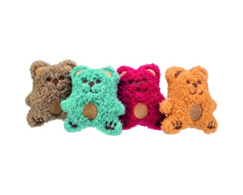 Іграшка для котів Trixie Ведмідь плюшевий з котячою м'ятою 8 см (кольори в асортименті) (4011905456645)