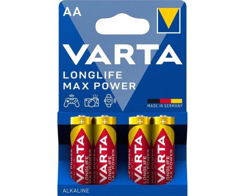 Батарейка Varta AA Longlife Max Power лужна * 4 (04706101404) 