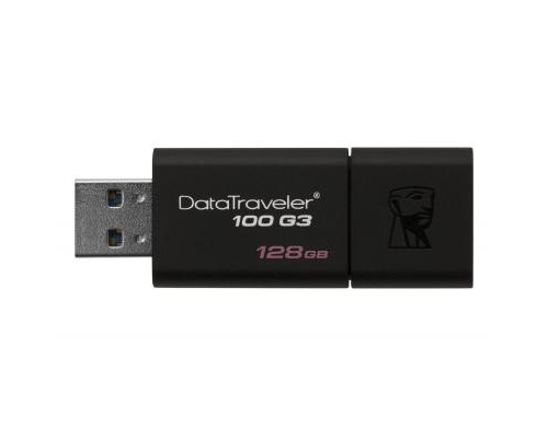 USB флеш накопичувач Kingston 128GB DT100 G3 Black USB 3.0 (DT100G3/128GB)