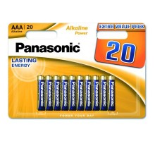 Батарейка Panasonic AAA LR03 Alkaline Power * 20 (LR03REB/20BW) 