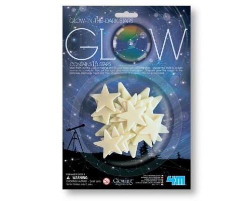 Ігровий набір 4М Сяючі наклейки Зірки, 16 штук (00-05210)