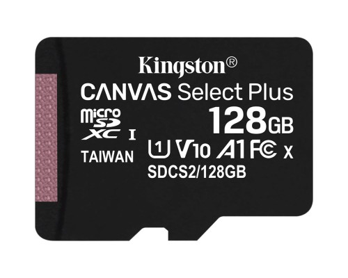 Карта пам'яті Kingston 128GB microSDXC Class 10 Canvas Select Plus 100R A1 (SDCS2/128GBSP) Карта пам'яті Kingston 128GB microSDXC Class 10 Canvas Select Plus 100R A1 (SDCS2/128GBSP)