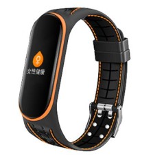 Ремінець до фітнес браслета BeCover Lattice Style для Xiaomi Mi Smart Band 5 Orange (705164)