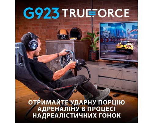 Кермо Logitech G923 Racing Wheel and Pedals for PS4 and PC (941-000149)