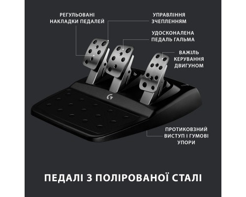 Кермо Logitech G923 Racing Wheel and Pedals for PS4 and PC (941-000149)