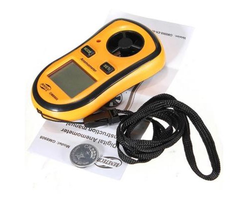 Анемометр Benetech цифровий крильчастий 0,1-30м/с, -10-45°C (GM8908) 