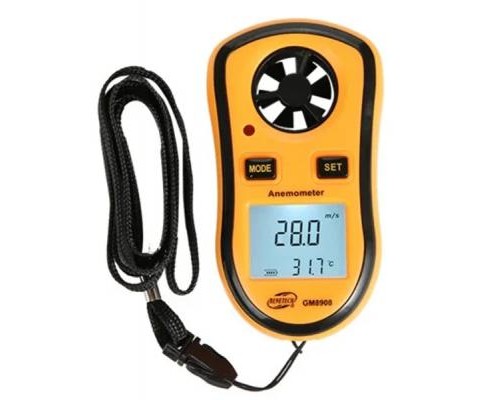 Анемометр Benetech цифровий крильчастий 0,1-30м/с, -10-45°C (GM8908) 