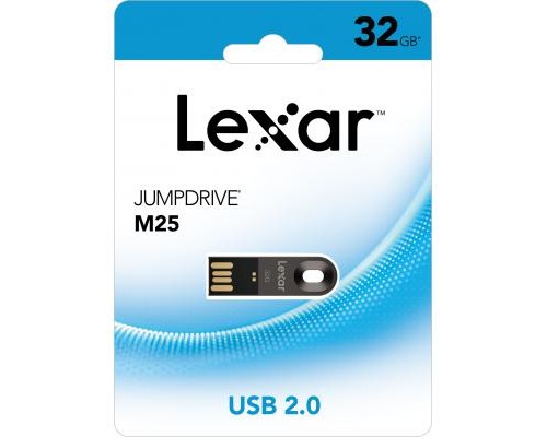 USB флеш накопичувач Lexar 32GB JumpDrive M25 Titanium Gray USB 2.0 (LJDM025032G-BNQNG)
