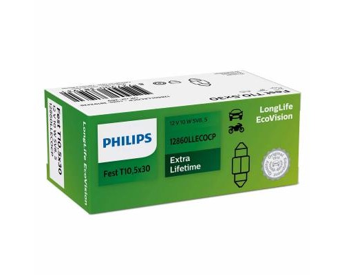 Автолампа Philips 10W (12860 LLECO CP)