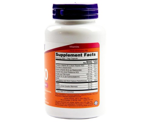 Вітамін Now Foods B-Комплекс 50, 100 гелевих капсул (NOW-00420)