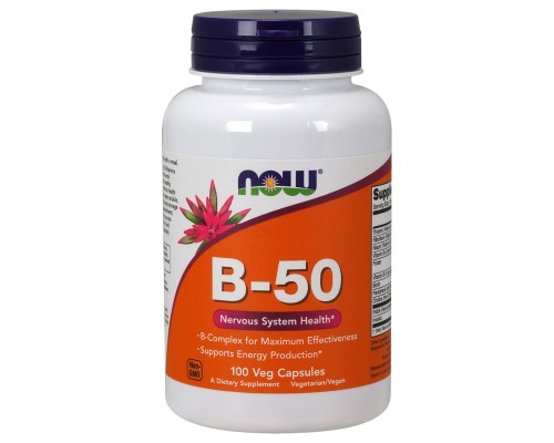 Вітамін Now Foods B-Комплекс 50, 100 гелевих капсул (NOW-00420)