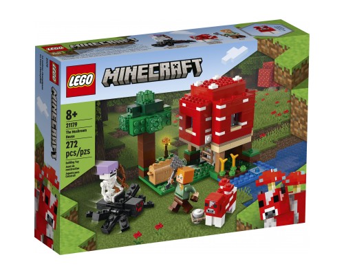 Конструктор LEGO Minecraft Грибний будинок 272 деталі (21179)