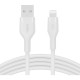 Дата кабель USB 2.0 AM to Lightning 1.0m SILICONE white Belkin (CAA008BT1MWH)