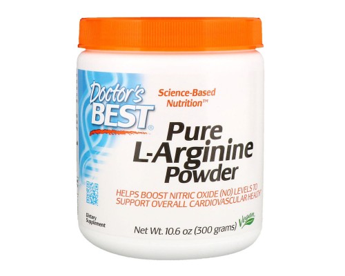 Амінокислота Doctor's Best L-Аргінін у Порошку, L-Arginine, 300 гр. (DRB00374) Амінокислота Doctor's Best L-Аргінін у Порошку, L-Arginine, 300 гр. (DRB00374)