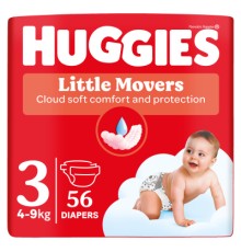 Підгузки Huggies Little Movers 3 (5-8 кг) Jumbo 56 шт (5029053567570)