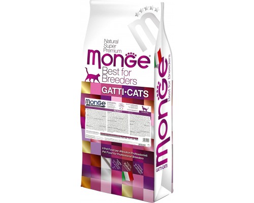 Сухий корм для кішок Monge Cat Adult зі смаком курки та рису 10 кг (8009470004800)
