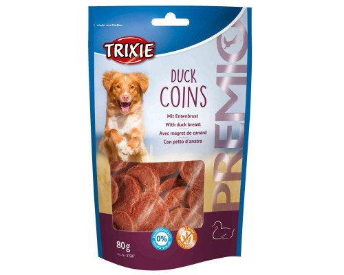 Ласощі для собак Trixie Premio Duck Coins качка 80 г (4011905315874)