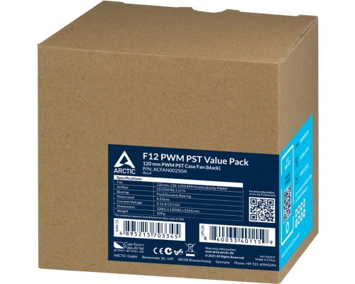 Кулер до корпусу Arctic F12 PWM PST (ACFAN00250A)