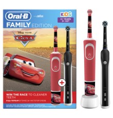 Електрична зубна щітка Oral-B PRO 700 D16.513.1U + D100.410.2K Cars (Family Edition)