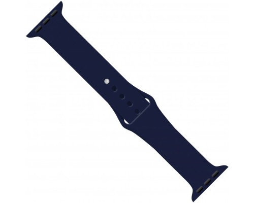 Ремінець до смарт-годинника Intaleo Silicone для Apple Watch 42/44 mm dark blue (1283126494376)