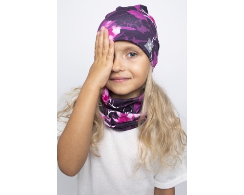 Шапка дитяча Huppa JONAH 88430000 бордовий з принтом S (4741468856025)