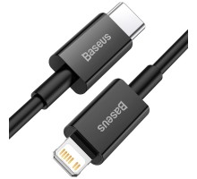 Дата кабель USB-C to Lightning 0.5m 3.0A PD Superior Series Black Baseus (CATLYS-C01)