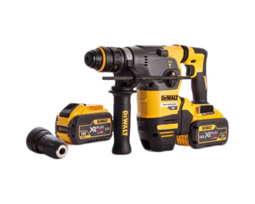 Перфоратор DeWALT безщітковий, SDS MAX, 54 В, 6.1 Дж, 3 реж. кейс (DCH334X2)