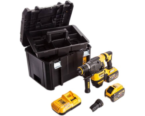 Перфоратор DeWALT безщітковий, SDS MAX, 54 В, 6.1 Дж, 3 реж. кейс (DCH334X2)