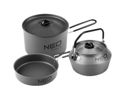 Набір туристичного посуду Neo Tools 3в1 LFGB 0.616кг (63-145)