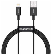 Дата кабель USB 2.0 AM to Lightning 1.0m 2.4A Superior Series Black Baseus (CALYS-A01)