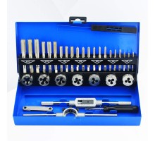 Набір мітчиків і плашок Werk мітчиків та плашок 32 од. (римачі 2шт., різьбомір, викрутка) (122733)