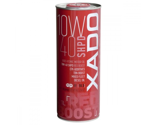 Моторна олива Xado 10W-40 SHPD, Red Boost 1 л (ХА 26149)