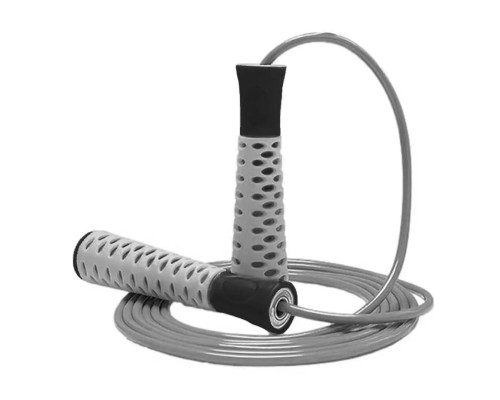 Скакалка PowerPlay 4206 Cіро-чорна (PP_4206_Grey/Black)