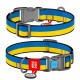 Нашийник для тварин WAUDOG Nylon з QR паспортом Colors of freedom пластиковий фастекс M (4502-4020)