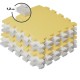 Дитячий килимок Kinderkraft пазл Luno Yellow, 30 элементов (5902533913602)