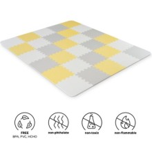 Дитячий килимок Kinderkraft пазл Luno Yellow, 30 элементов (5902533913602)