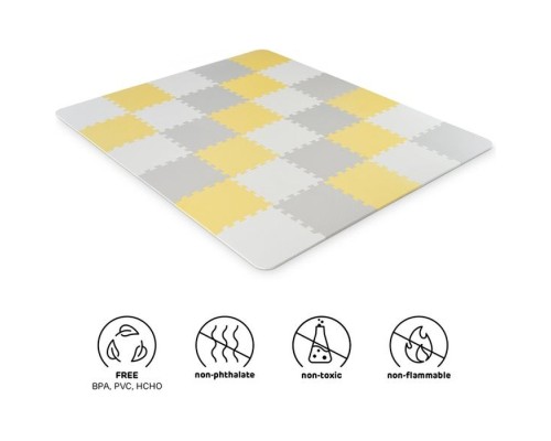 Дитячий килимок Kinderkraft пазл Luno Yellow, 30 элементов (5902533913602) Дитячий килимок Kinderkraft пазл Luno Yellow, 30 элементов (5902533913602)