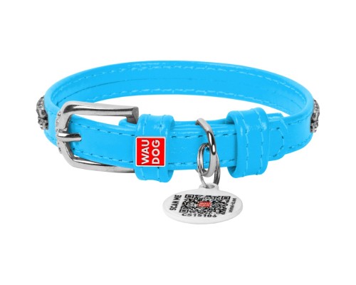 Нашийник для тварин WAUDOG Glamour з QR-паспортом 