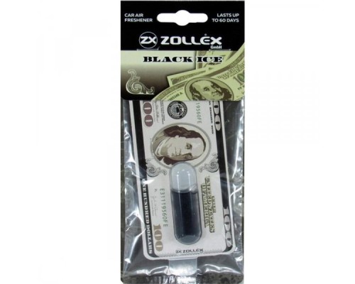 Ароматизатор для автомобіля Zollex Dollar Black ice (3929952)