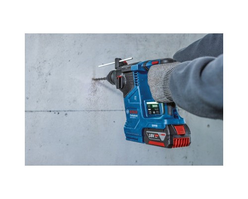 Перфоратор Bosch GBH 187-LI, патрон SDS-plus 24мм, 18В 1х5Аг, 2.4Дж, 3 режими, 980об/хв (0.611.923.022)