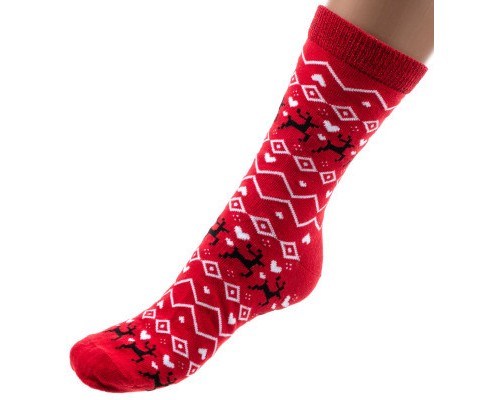 Шкарпетки дитячі Bross новорічні (6390-13-red)