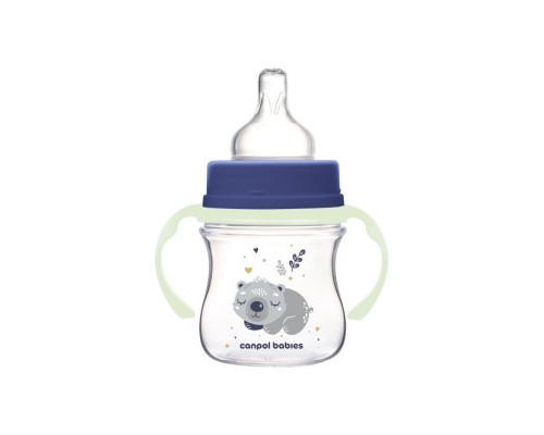Пляшечка для годування Canpol babies Easystart Sleepy Koala 120 мл блакитна (35/236_blu)