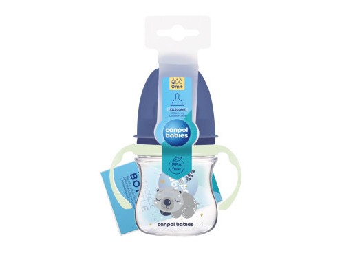 Пляшечка для годування Canpol babies Easystart Sleepy Koala 120 мл блакитна (35/236_blu)