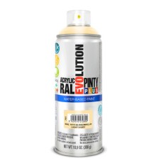 Фарба-аерозоль Pintyplus на водній основі Evolution Ral 1015, Бежевий, глянцевий, 400 мл (8429576272802)