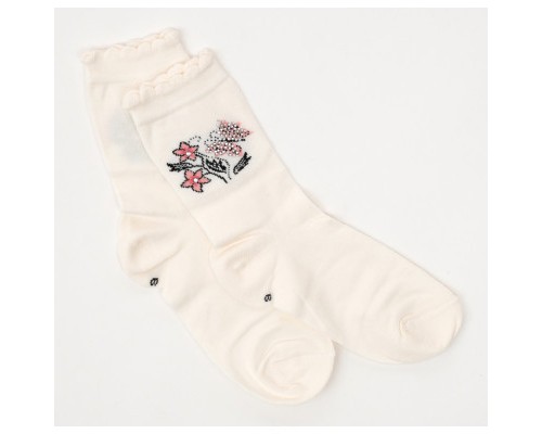 Шкарпетки дитячі BNM з квіточками (M0C0102-0812-9G-beige)