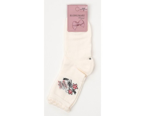 Шкарпетки дитячі BNM з квіточками (M0C0102-0812-9G-beige)