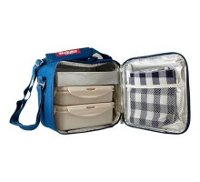 Набір для пікніка Bergner Walking business 23х22х13.5 см 5 предметів (BG-3652-BL)