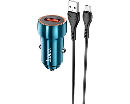 Зарядний пристрій HOCO Z46 USB Sapphire Blue (6931474770301)
