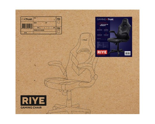 Крісло ігрове Trust GXT703 Riye Black (25128)